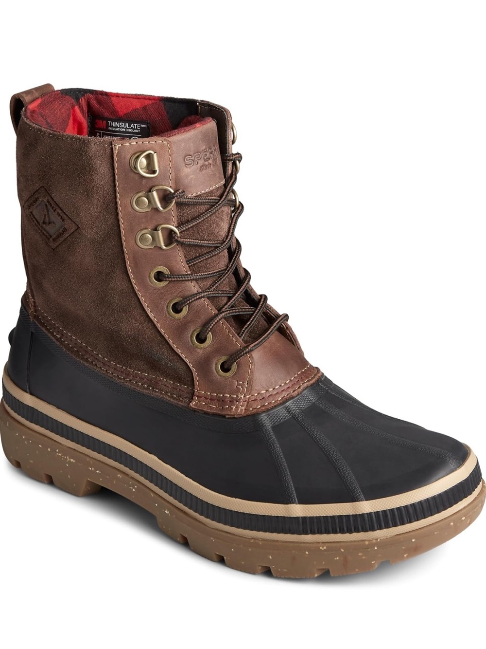 Sperry Ice Bay Boots Black & Tan